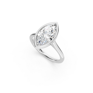 Marquis Bezel Engagement Ring