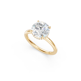#R67160 - Round Hidden Halo Engagement Ring