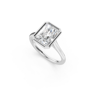 Radiant Bezel Engagement Ring