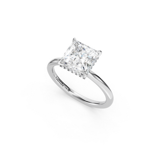 #R67168 - Princess Hidden Halo Engagement Ring
