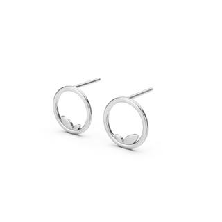 #E6757 - Leaf Circle Earrings