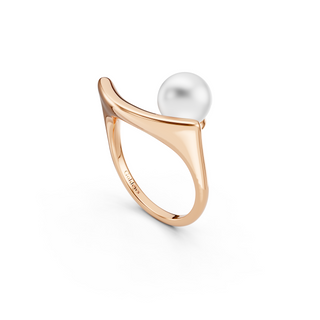 #R6718 - Pearl on Arc Ring