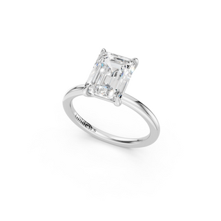 #R67174 - Emerald Solitaire Engagement Ring