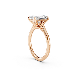 #R67208 - Radiant Solitaire Shoulder Engagement Ring