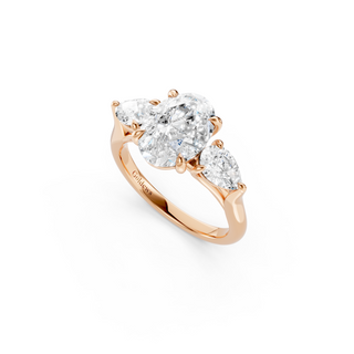 #R67203 - Three Stone Oval Engagement Ring