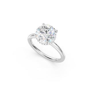 #R67160 - Round Hidden Halo Engagement Ring
