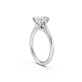#R67205 - Round Solitaire Shoulder Engagement Ring