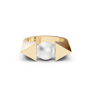 #R6796 - Encased Pearl Earrings