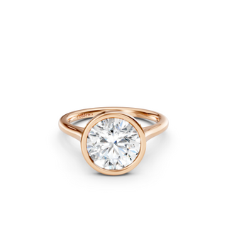 Round Bezel Engagement Ring