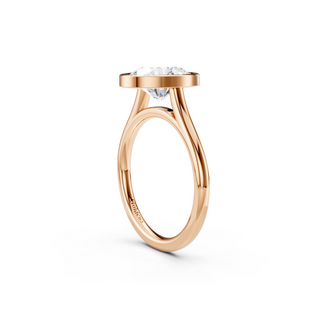 Oval Bezel Engagement Ring