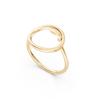 #R67116 -  Leaf Circle Ring