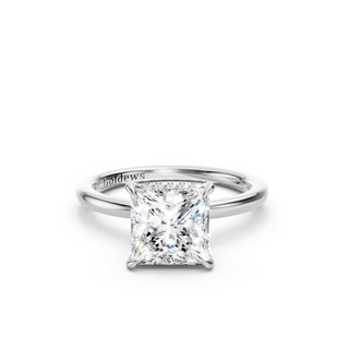 #R67168 - Princess Hidden Halo Engagement Ring