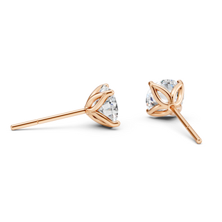 #E67148 - Petal Studs