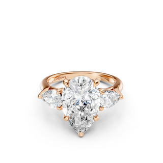 #R67204 - Three Stone Pear Engagement Ring