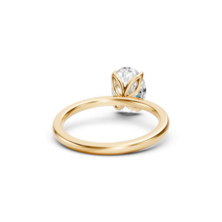 #R67145 - Oval Petal Engagement Ring