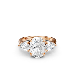 #R67203 - Three Stone Oval Engagement Ring