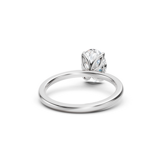 #R67145 - Oval Petal Engagement Ring