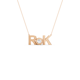 #P67188 - Two Initial Pendant