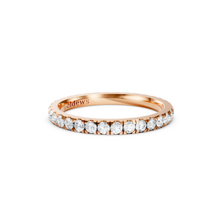 #R67185 - 2mm French Pave Eternity Wedding Band