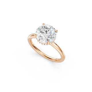 #R67160 - Round Hidden Halo Engagement Ring