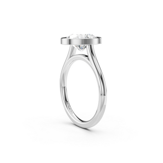 Oval Bezel Engagement Ring