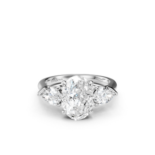 #R67203 - Three Stone Oval Engagement Ring