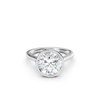 Round Bezel Engagement Ring