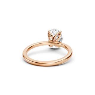#R67145 - Oval Petal Engagement Ring