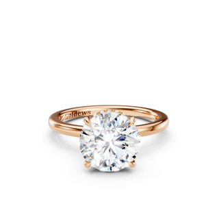#R67160 - Round Hidden Halo Engagement Ring
