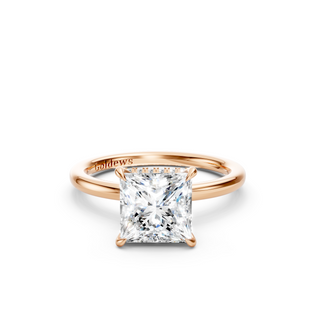 #R67168 - Princess Hidden Halo Engagement Ring