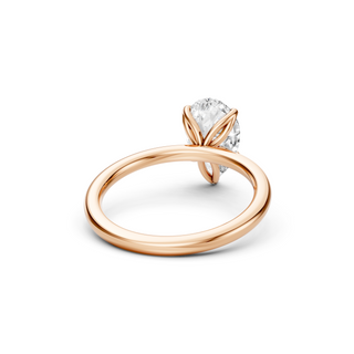 Pear Petal Engagement Ring
